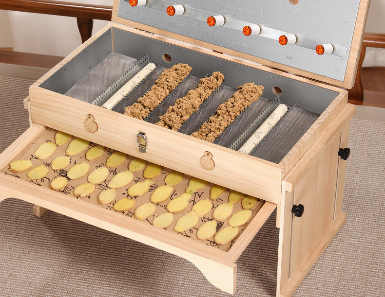 Wooden Moxibustion Box Full Body Moxa Therapy Kit with Aged Moxa Wool and Moxa Sticks for Warming Care quality and texture