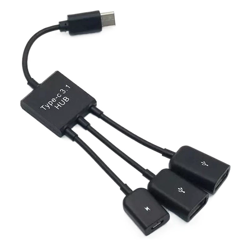 USB C Многофункциональный TypeOTG один-три планшетный ПК USB-разветвитель OTG адаптер функция питания