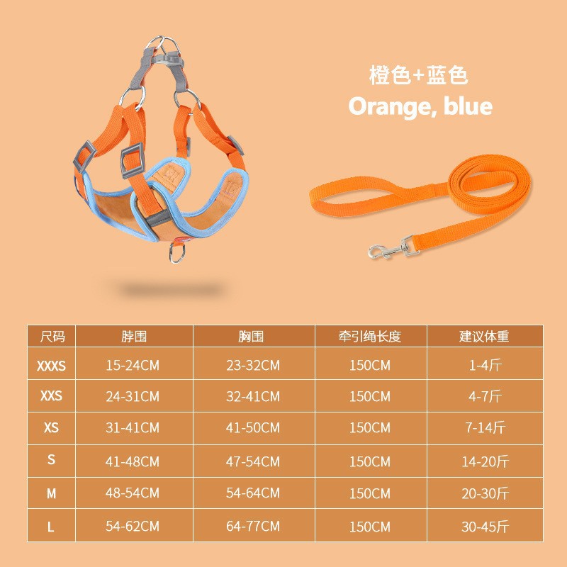 Arnés con correa para perros para pasear perros de raza Teddy, Bichon, Pomerania, Corgi, cachorros y perros jóvenes, arnés tipo chaleco para mascotas.