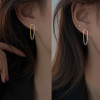 Chain, small design asymmetrical earrings, 2022 collection, European style, simple and elegant design, trend of season