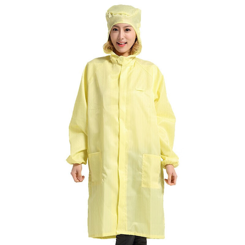 VLEN 防静电大褂 连帽防尘服无尘车间洁净室防护工作服