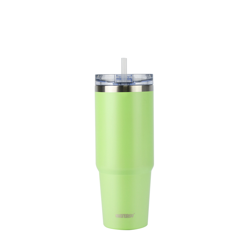 SX transfronteriza de gran capacidad 30oz taza de helado con paja fría taza de café 304 taza de coche de acero inoxidable
