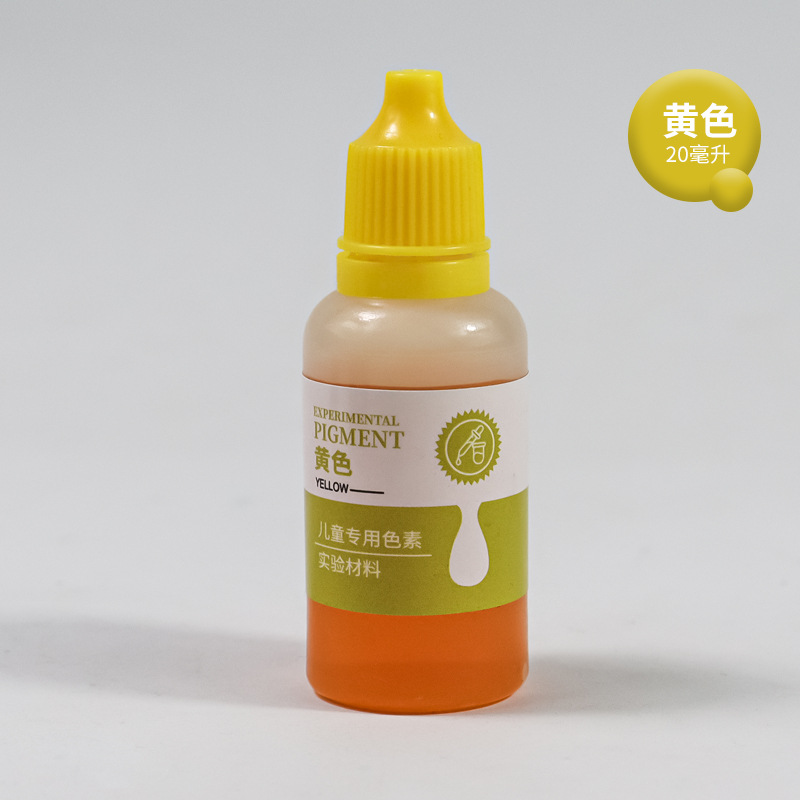 20ml experimento científico infantil soluble en agua colorante de grado alimenticio agua aceite de goma pasta pigmento jabón tóner manual