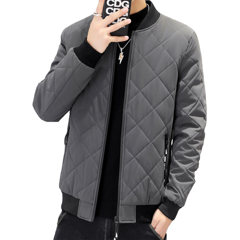 Abrigo de algodón acolchado de los hombres de la moda de los hombres al por mayor caliente chaqueta de invierno de los hombres cuello de béisbol Chaqueta de algodón acolchado de los hombres de invierno Chaqueta de algodón acolchado de los hombres