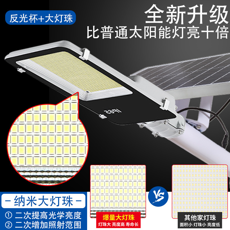 Lámpara solar nuevo multi-taza cepillo de dientes LED lámpara de calle Super brillante de alta potencia de control de luz inteligente patio camino paisaje lámpara