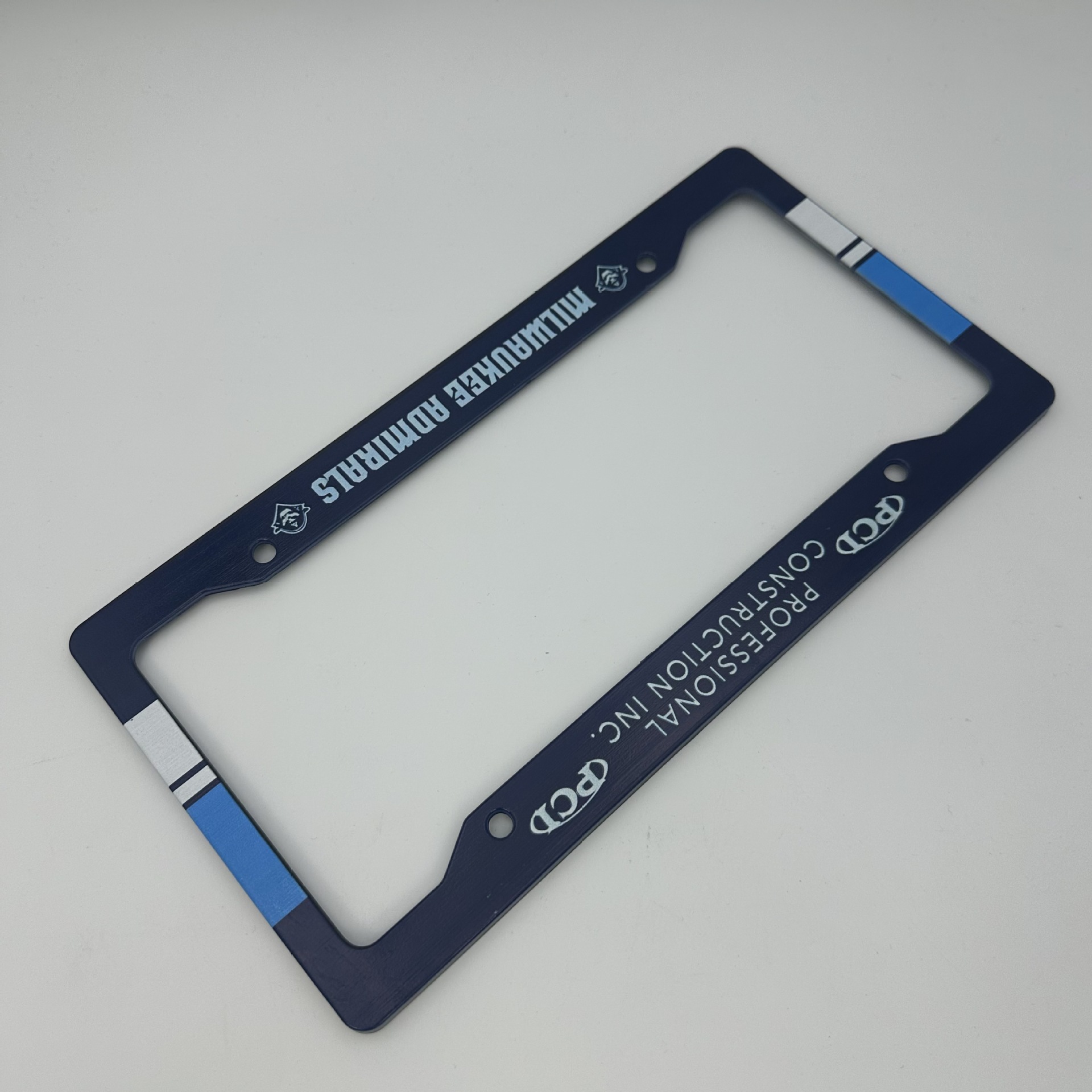 US standard four-hole plastic small round hole full-print license plate frame, personalized car license plate frame, decorative frame, license plate holder