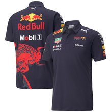 2023夏季速卖通新款红牛F1赛车队工作服POLO衫速干透气亚马逊跨境