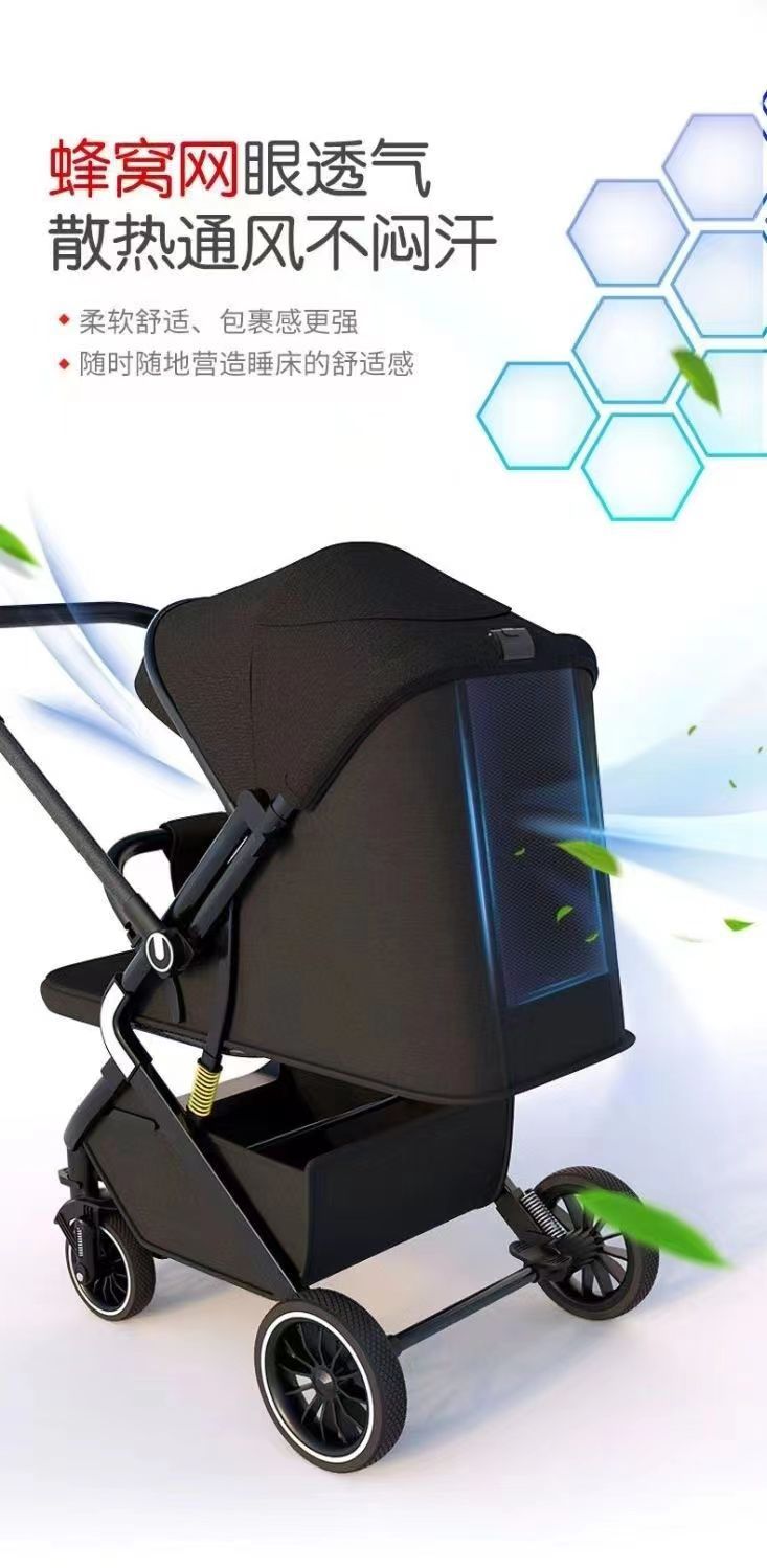 Cochecito de bebé de dos vías puede sentarse y mentir ligero plegable simple bebé paraguas coche portátil recién nacido niños carro