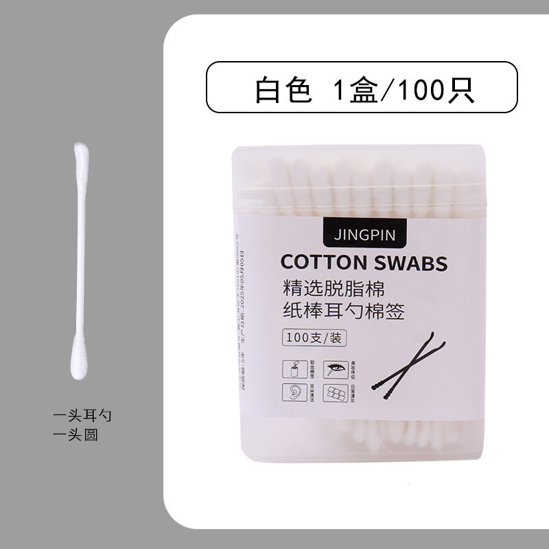 綿棒日本製耳かきボックス黒綿棒クリーニング黒ずみ耳かき使い捨て双頭綿棒卸売|undefined