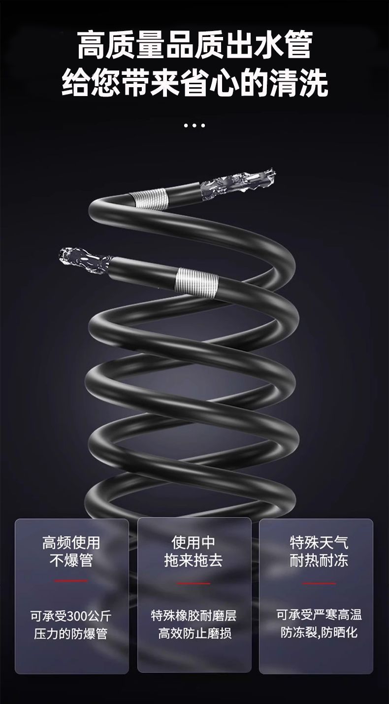 [Giulong Black Cat] Pressure Car Washing Machine 220V Household High-Power Plug-In Automatic Car Washing Machine