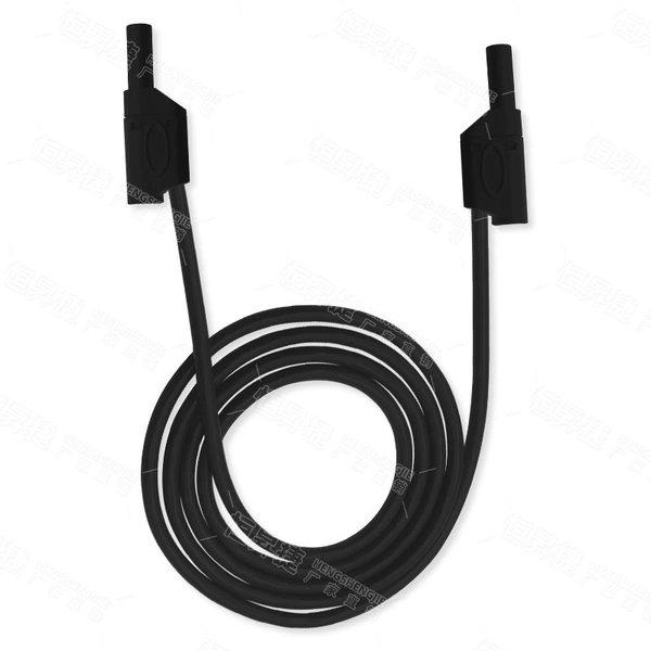 Safe black plug, 1meter