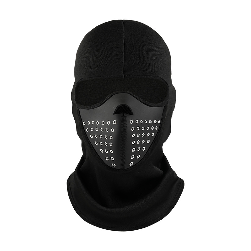 Otoño y invierno al aire libre para hombres y mujeres con cubierta de esquí de vello para motocicleta respirada con máscara facial a prueba de frío a prueba de viento
