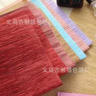 手工百折纸｜自带立体褶皱肌理 韩式花束包花纸