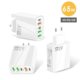 NeW PD65W FAst ChArging Mobile Phone ChArger 5V3.1A EuropeAn And AmericAn British StAndArd PD+3USB Multi-port AdApter ChArging