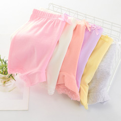 Safety Underwear for Girls, Cotton Anti-Light Leakage Children's Insurance Summer Pajama Shorts for Big Kids Baby Girls