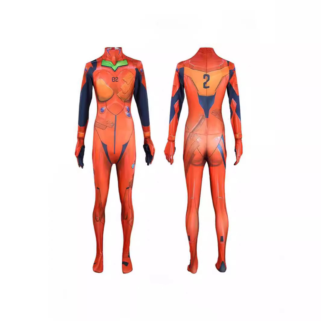 thumbnail image 1 of Disfraces de Halloween 2024 Disfraz de cosplay de Halloween Neon Genesis Evangelion mono de mallas Rei Ayanami disfraz de cosplay de niña grande de batalla, 1 of 5
