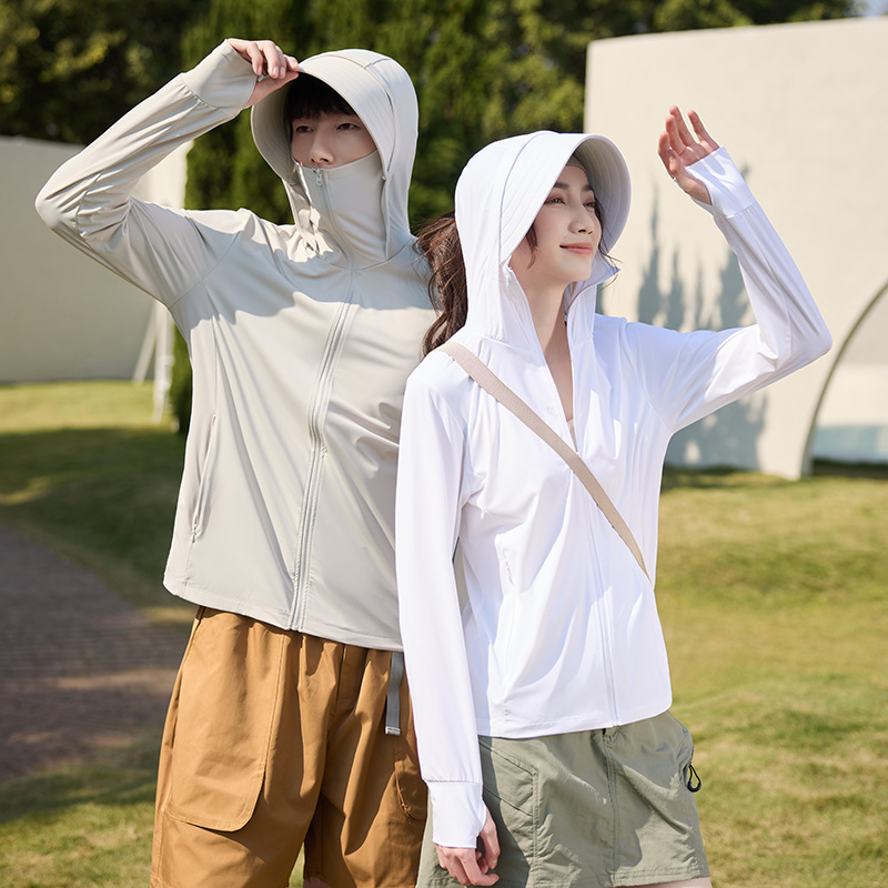 Original Yarn Sun Protection Clothing for Women, Detachable Black Rubber Large Brim, Ice Silk Cool Feeling, Uv Protection, Long-Sleeved Cycling Sun Protection Clothing for Men Original Yarn Sun Protection Clothing for Women, Detachable Black Rubber Large Brim, Ice Silk Cool Feeling, Uv Protection, Long-Sleeved Cycling Sun Protection Clothing for Men
