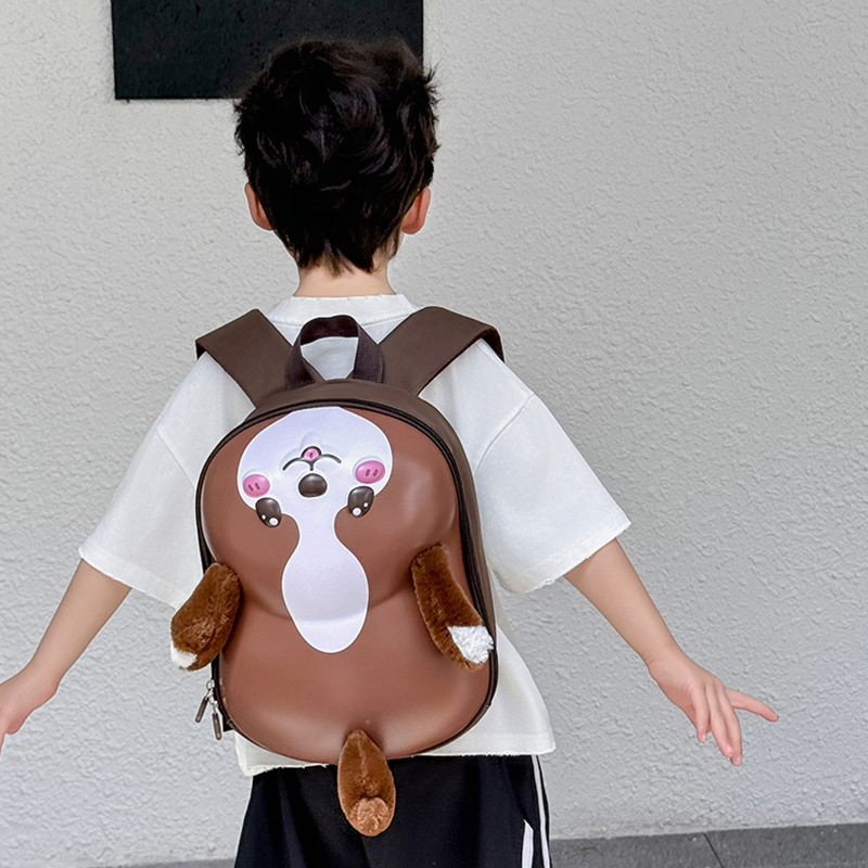 Cartoon estereoscópico Eggshell mochila infantil adorable conejo osos mochila para niñas mochila transpirable para niños