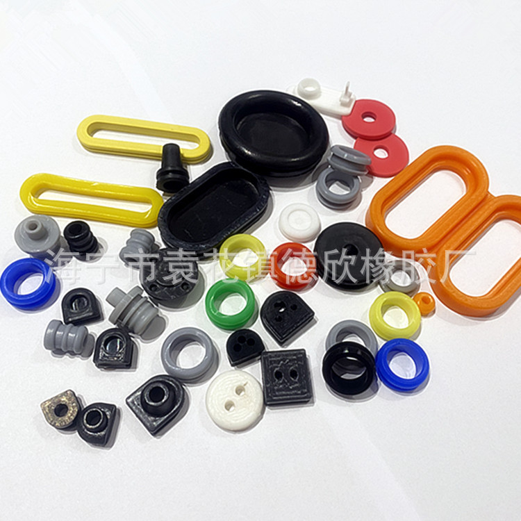 多规格单面三孔硅胶过线胶塞橡胶护线环阻燃双面椭圆形穿线护线圈