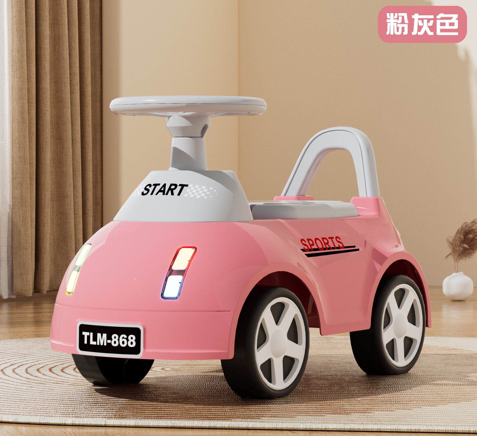 Patinetes infantiles de cuatro ruedas de torsión equilibración puzzle caminante de música iluminación patinaje para bebés de 1 - 3 años de edad