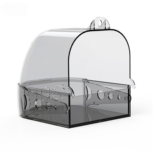 Parrot Bath Large Bathroom Bird Cage Supplies Multi-Purpose Bathroom Sleeping Nest Feeding Box Tiger Bird Bath Basin