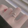 Fashionable sexy one size brand ring, on index finger