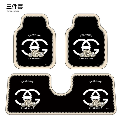 Car Carpet – Car Floor Mats, Universal Main Driver's - ink-dyed-cg-camellia-g-three-piece-set-front-x2-rear-length-x1