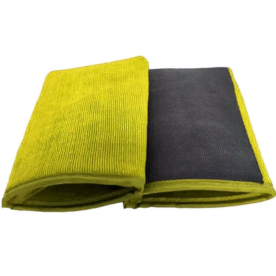 Magic Mud Round Scrubbing Mesh – Car cleaning tools - striped-mud-gloves-yellow