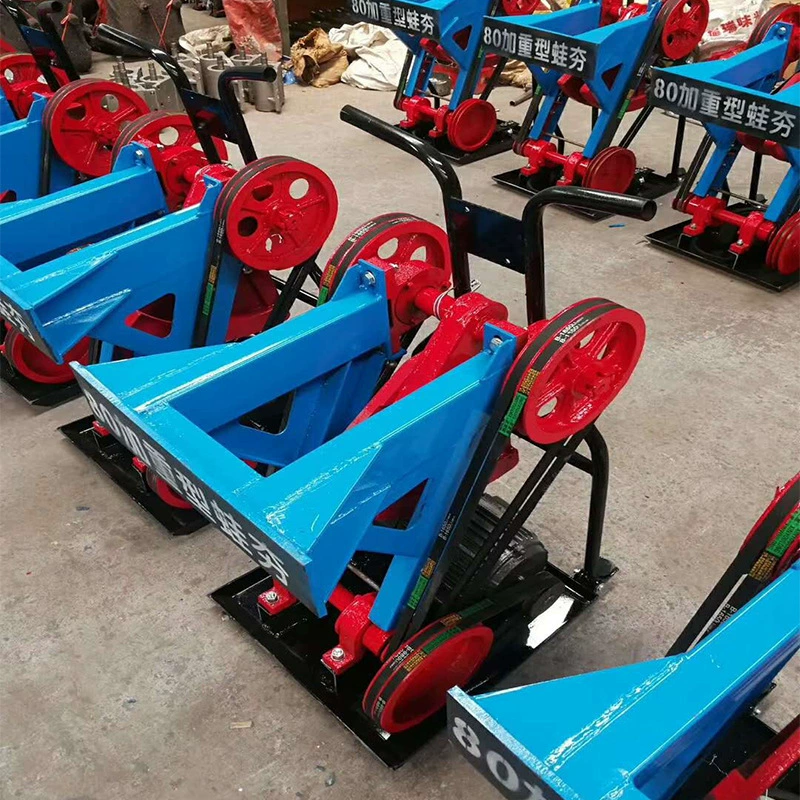 Вибротрамбовка типа 80, утяжеленная, для уплотнения дорожного полотна, бензиновая, с вибрацией