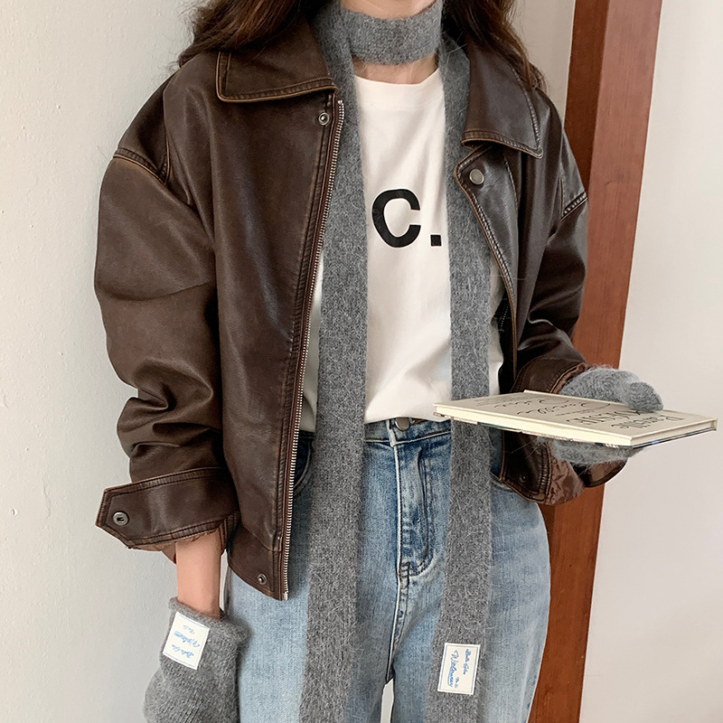 Sombrero bufandas mujeres otoño invierno pantalla táctil coreana lana de punto dedos guantes cálidos bufandas set al por mayor