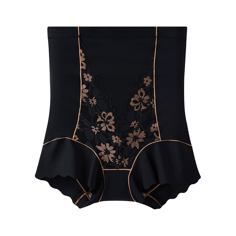 Pantalones de abdomen, abdomen fuerte, ropa interior de barriga, entrepierna de seda de morera, cintura alta, cintura de levantamiento de brazos, cintura, cuerpo, pantalones moldeadores de cuerpo para mujer