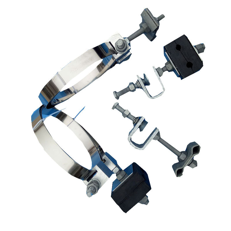 2米长钢带抱箍  杆径580钢管杆用钢带抱箍 201材质抱箍