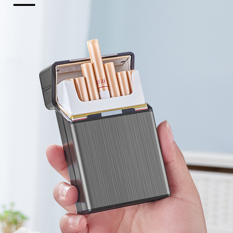 20 paquetes de paquetes de cigarrillos personales creativos portátiles gruesos magnetos tapa de cigarrillos caja de regalo de protección
