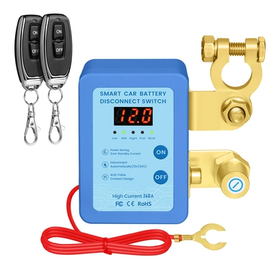 Power supply, ignition system accessories 12V/24V Remote Control Manual - blue-display-model