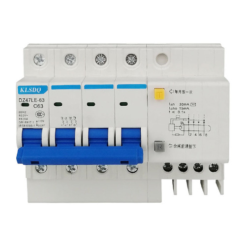 Small leakage circuit breaker DZ47LE-63/1P+N/2P/3P+N/4P leakage circuit breaker