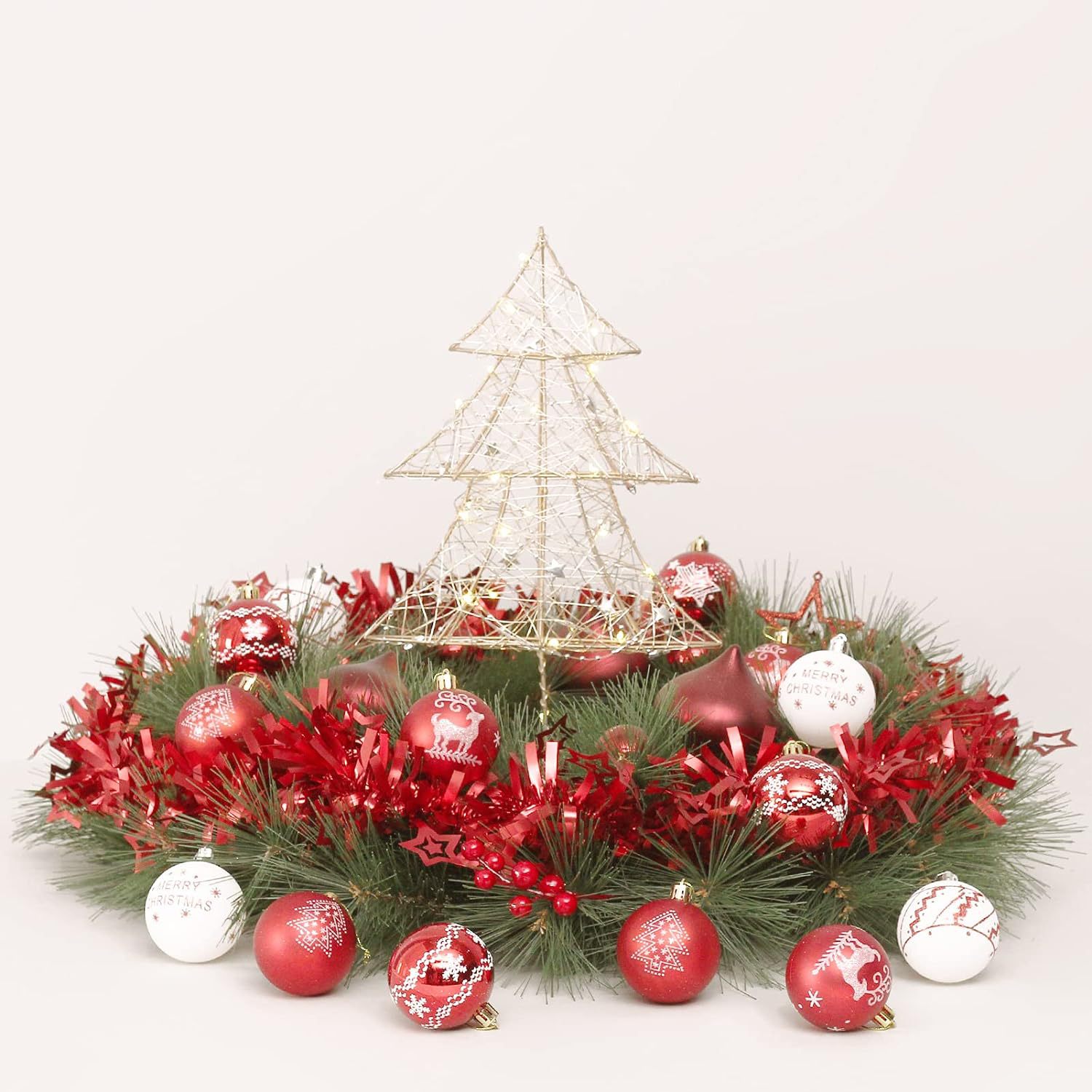 Navidad 6CM30 plástico pintado galvanizado bola de Navidad árbol de Navidad centro comercial hogar atmósfera festiva bola decorativa