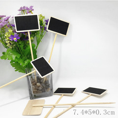 Creative Wooden Craft Korean Mini Blackboard Nameplate Price Tag Valentine's Day Flower Decoration Nameplate