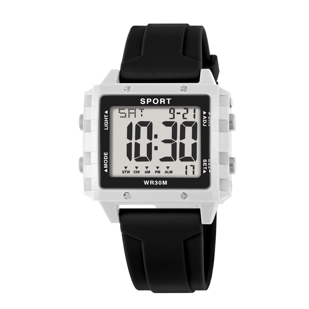 Reloj electrónico de moda para estudiantes adolescentes al aire libre multifuncional alarma de alarma