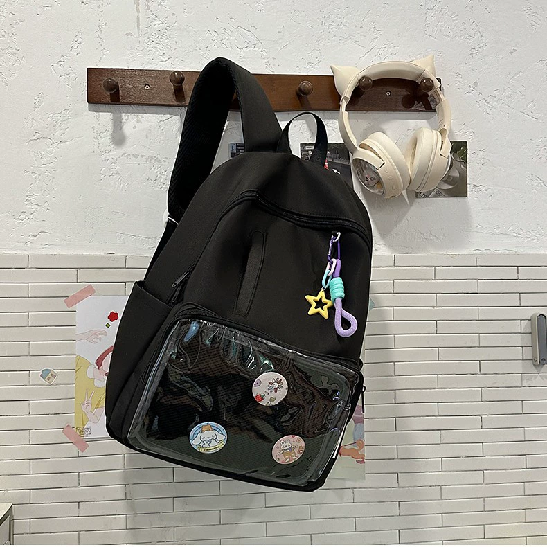 Backpack, fresh brand shoulder bag, Korean style, for teenagers, for students