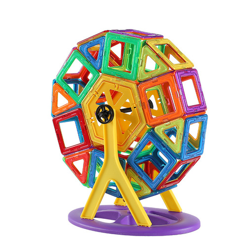 Transformative Magnetic Tiles Bulk Large Magnetic Puzzles Early Education Magnetic Building Blocks STEM Magnetic Tiles 3D Large Granule Magnetic Toys