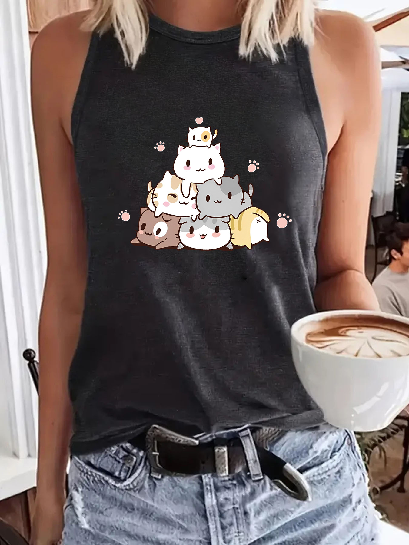 Anime Print Top - Image 5