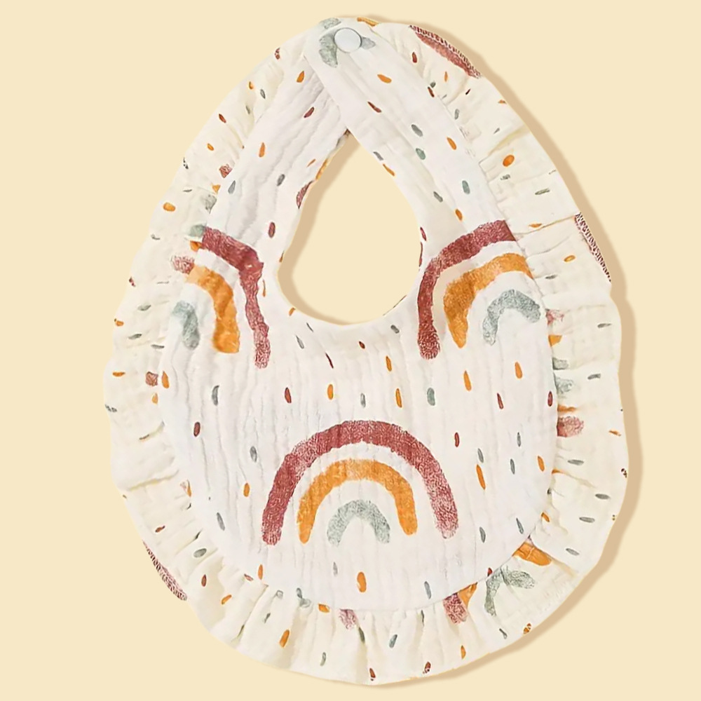 Children's cotton gauze eating bib