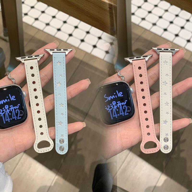 Starfall Galaxy compatible with Redmi Watch 6th generation double-studded leather strap 5/4 sports Redmi Watch 3/2 wristband ins
