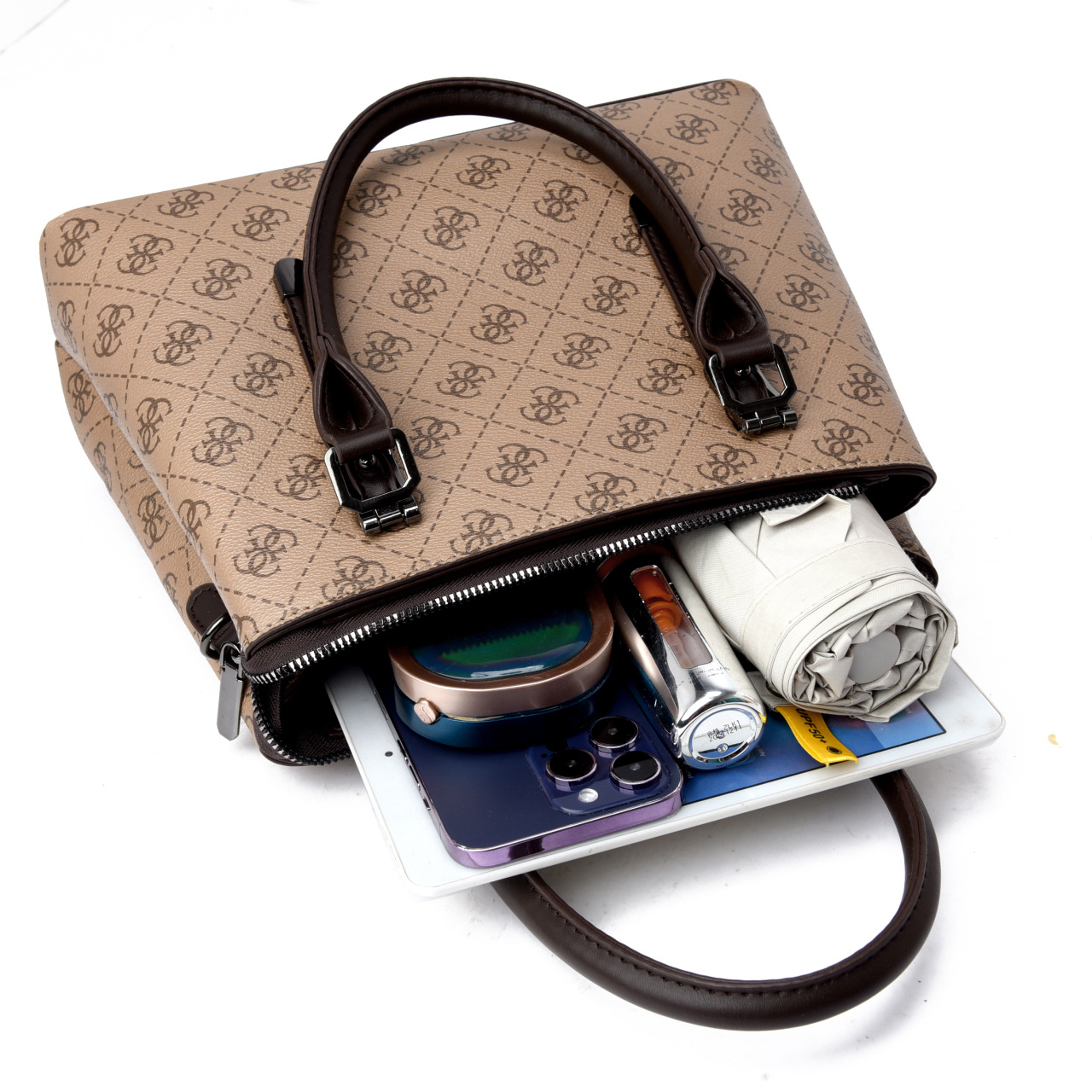 Bolso de mujer nuevo producto 2024 tendencia de moda europea y americana retro bolso de mujer comercio exterior gran capacidad bolso de hombro