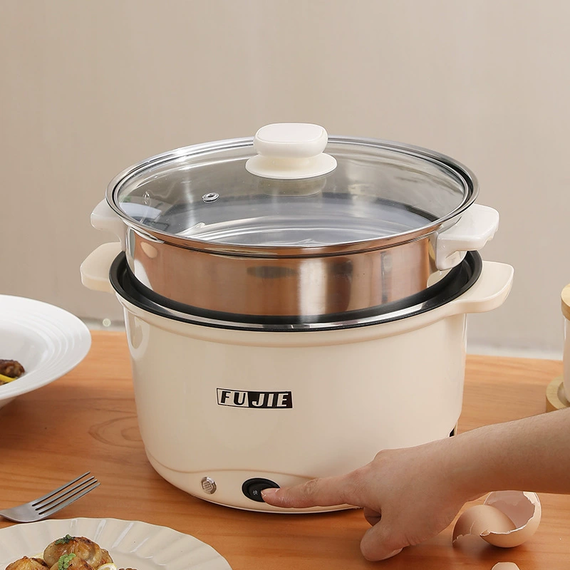 C-образно-белая многофункциональная электрическая кастрюля большой емкости