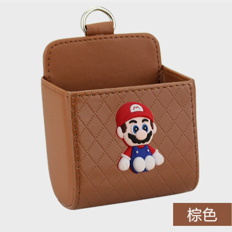 Bolsa de almacenamiento de salida de aire del automóvil bolsas de colgar de teléfonos móviles creativas Mary caja de almacenamiento de artículos para colgar almacenamiento