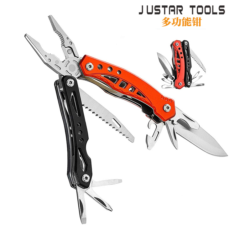 跨境现货多功能刀钳野营应急不锈钢钳礼品钳子组合工具户外折叠钳