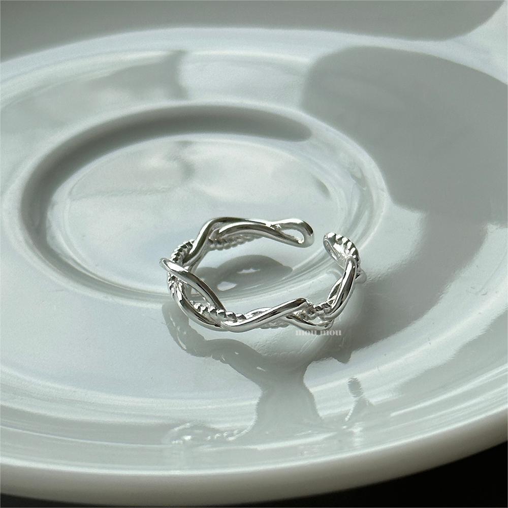 6g Weight Open Rings Classification 1 Piece Quantity Holiday, Travel, Daily Occasion 925 Sterling Silver Material Heart Shape Pattern Women's Gender Casual, Elegant, Streetwear Style 925 Sterling Silver Heart Shape Open Rings 12