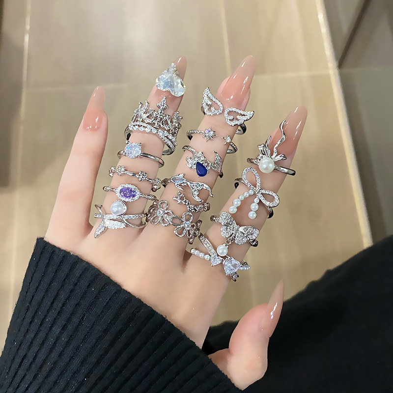 韓版秋季小巧素圈戒指女時尚百搭極簡風疊戴關節戒小眾簡約風指環
