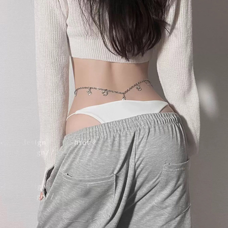 Street Hot Girl*2023 New Feminine Letter Chain T-Pants High Waist Thong Ice Silk Seamless Briefs Street Hot Girl*2023 New Feminine Letter Chain T-Pants High Waist Thong Ice Silk Seamless Briefs